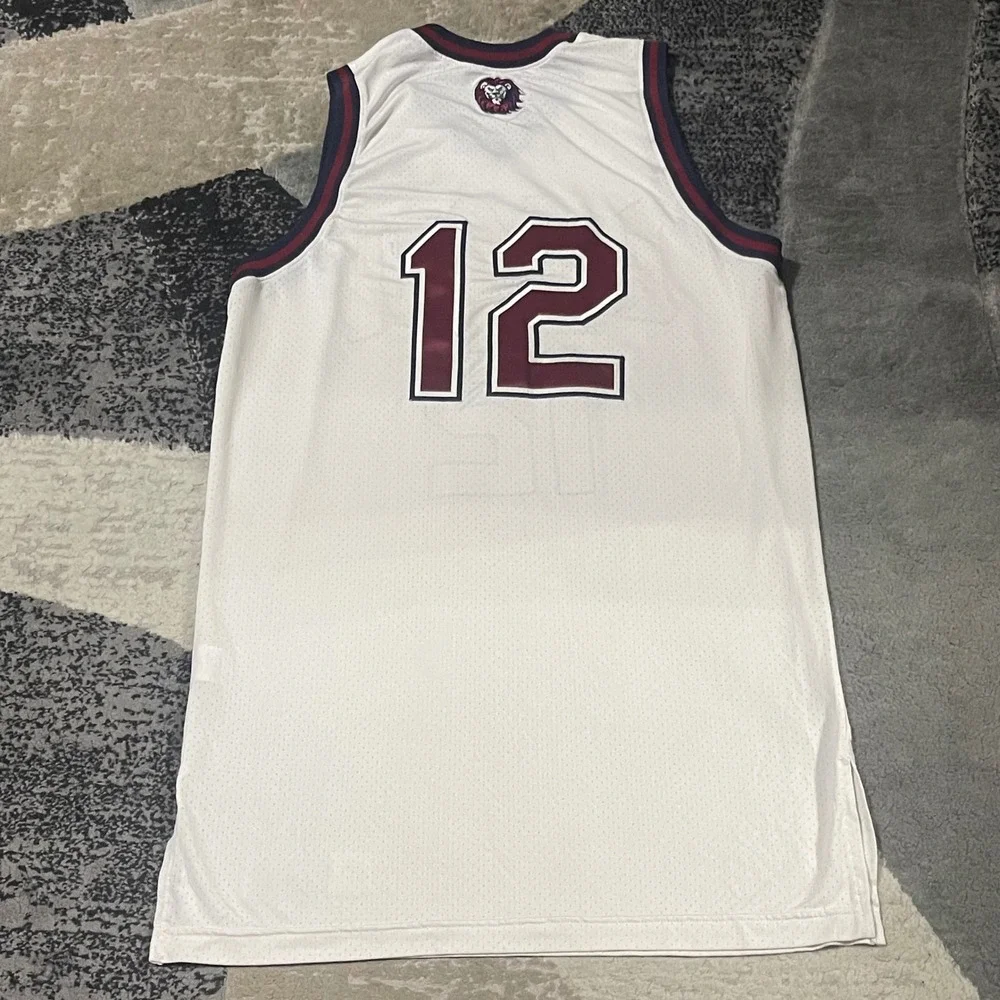 Adidas LMU Basketball Jersey Men XL White Loyola Marymount Lions NCAA Team Issue